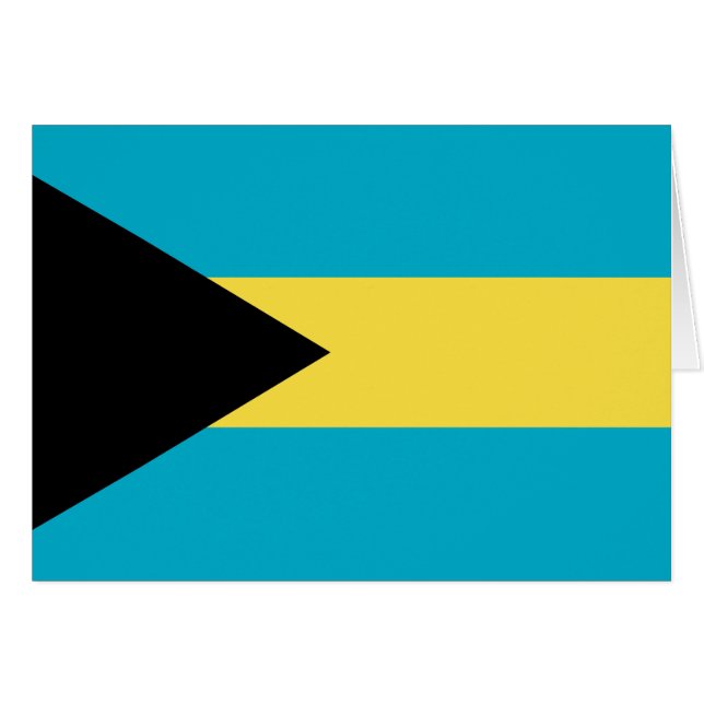 Bandera patriótica bahameña (Anverso (Horizontal))