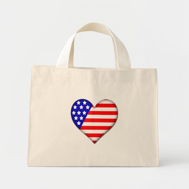 Bandera Patriótica Bolsa de Corazón (Frente)
