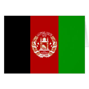 Bandera patriótica de Afganistán