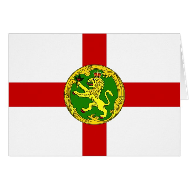 Bandera patriótica de Alderney (Anverso (Horizontal))