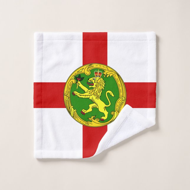 Bandera Patriótica de Alderney (Toallita)