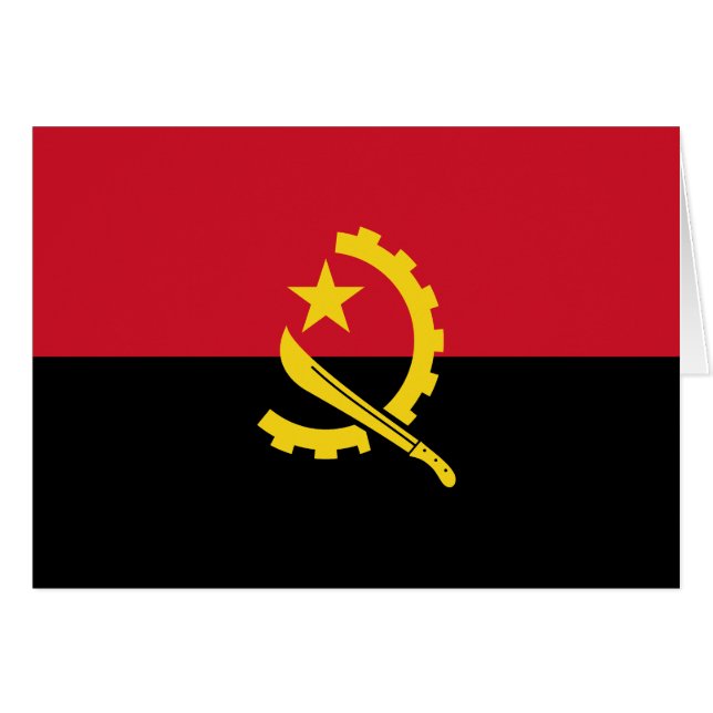 Bandera Patriótica de Angola (Anverso (Horizontal))
