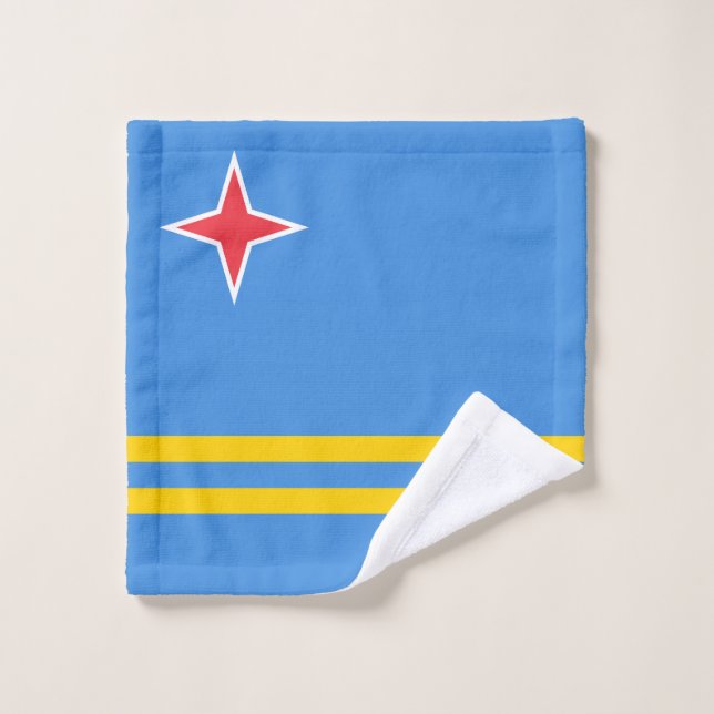Bandera patriótica de Aruba (Toallita)