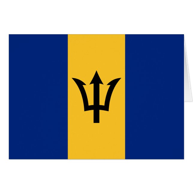 Bandera Patriótica de Barbados (Anverso (Horizontal))