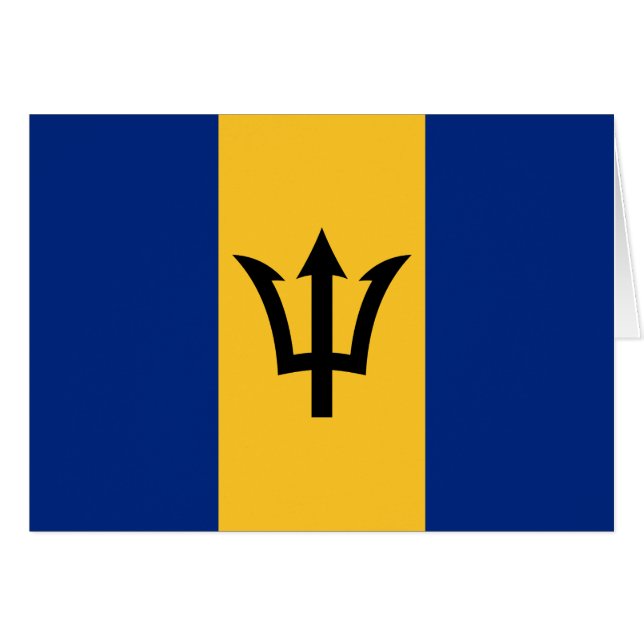 Bandera Patriótica de Barbados (Anverso (Horizontal))