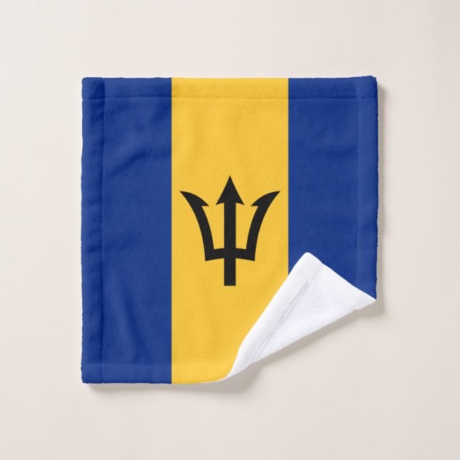 Bandera patriótica de Barbados (Toallita)