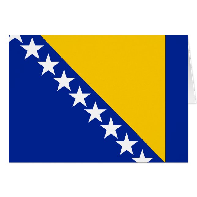 Bandera Patriótica de Bosnia Herzegovina (Anverso (Horizontal))