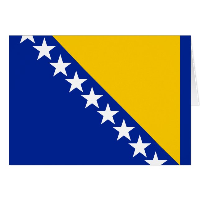 Bandera patriótica de Bosnia y Herzegovina (Anverso (Horizontal))