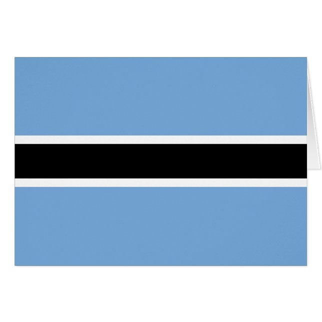 Bandera patriótica de Botsuana (Anverso (Horizontal))