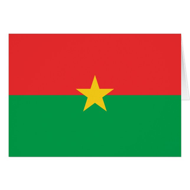 Bandera patriótica de Burkina Faso (Anverso (Horizontal))