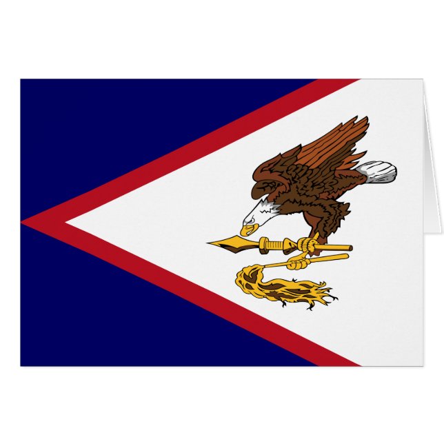 Bandera Patriótica de Samoa Americana (Anverso (Horizontal))
