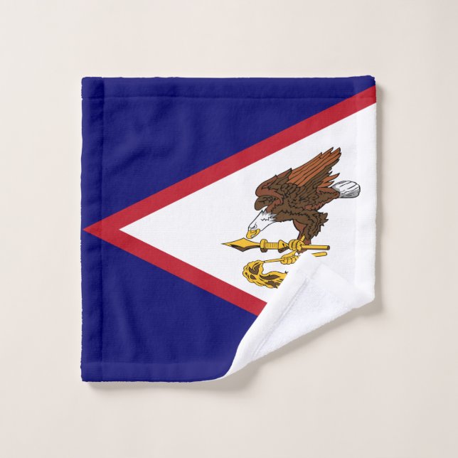 Bandera Patriótica de Samoa Americana (Toallita)