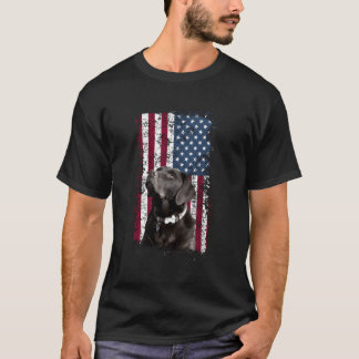Bandera Patriótica Estadounidense Camiseta De Labr