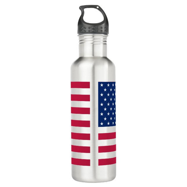 Bandera Patriótica Estadounidense Stripes Botella  (Reverso)