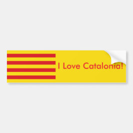Bandera pegatina de Cataluña