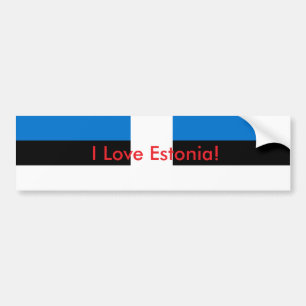 Bandera pegatina de Estonia