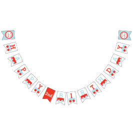 Bandera personalizada del cumpleaños del tren