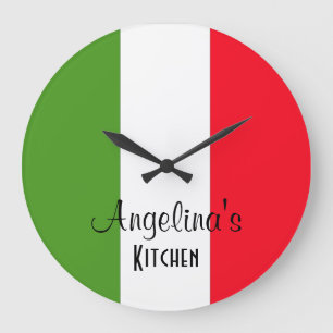 Bandera personalizada del reloj de pared redondo
