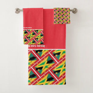 BANDERA personalizado DE LA GRANADA Roja JAMAICA