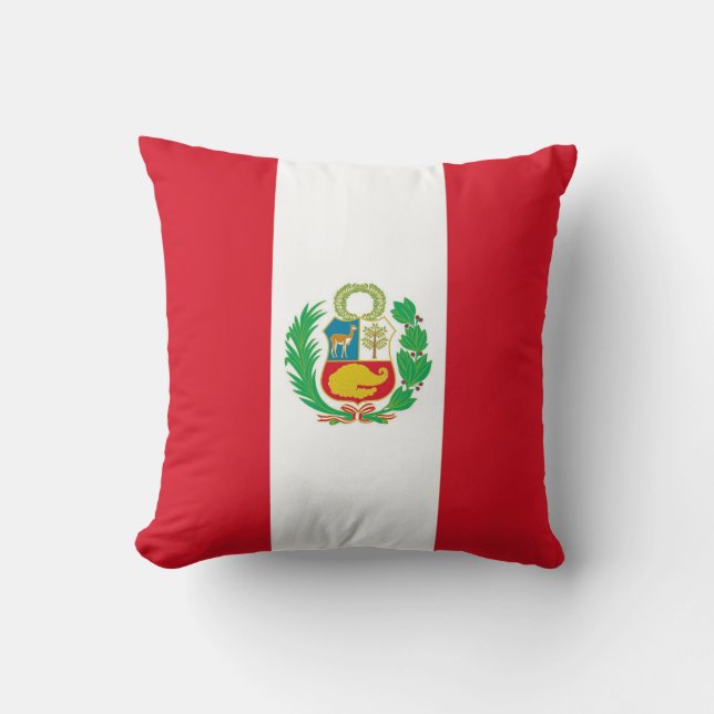 Bandera Peruana en Almohada Americana MoJo (Anverso)