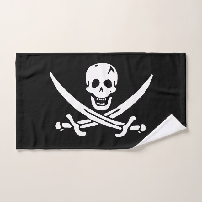Bandera pirata (Toalla de mano)