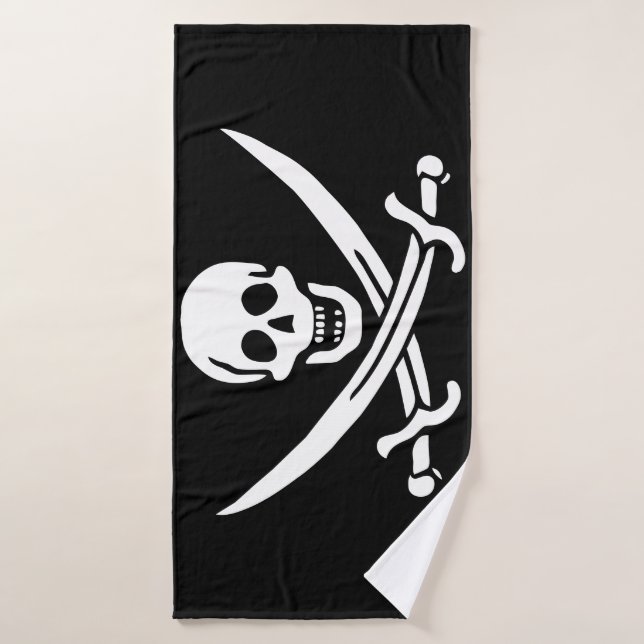 Bandera pirata (Toalla de baño)