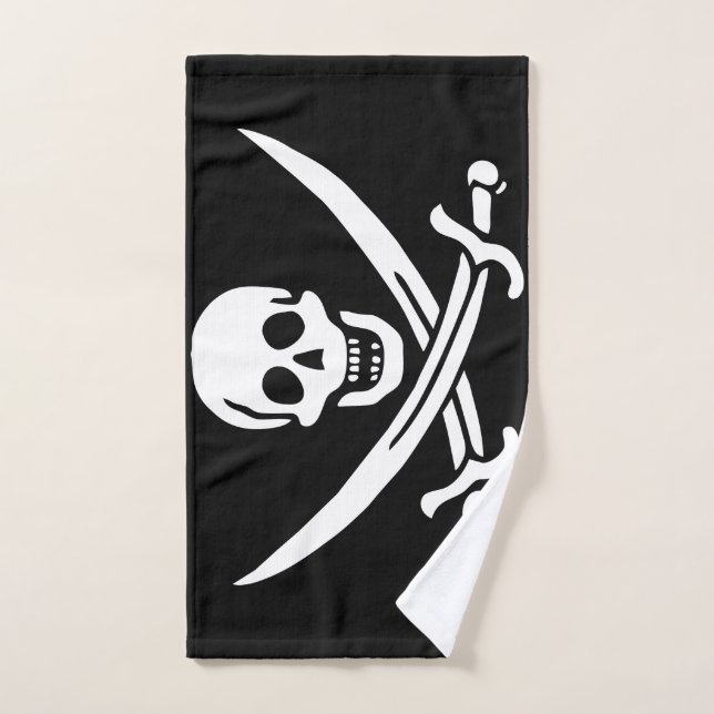 Bandera pirata (Toalla de mano)