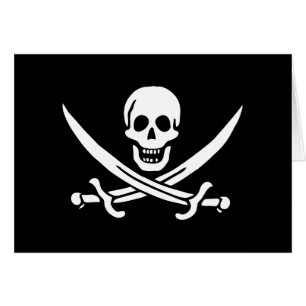 Bandera Pirata Calavera Espadas Cruzadas