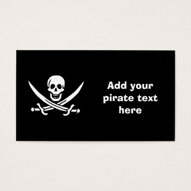 Bandera pirata de Jolly roger (Frente)