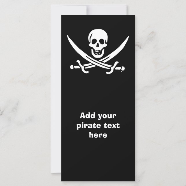 Bandera pirata de Jolly roger (Anverso)