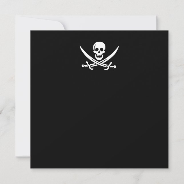 Bandera pirata de Jolly roger (Anverso)