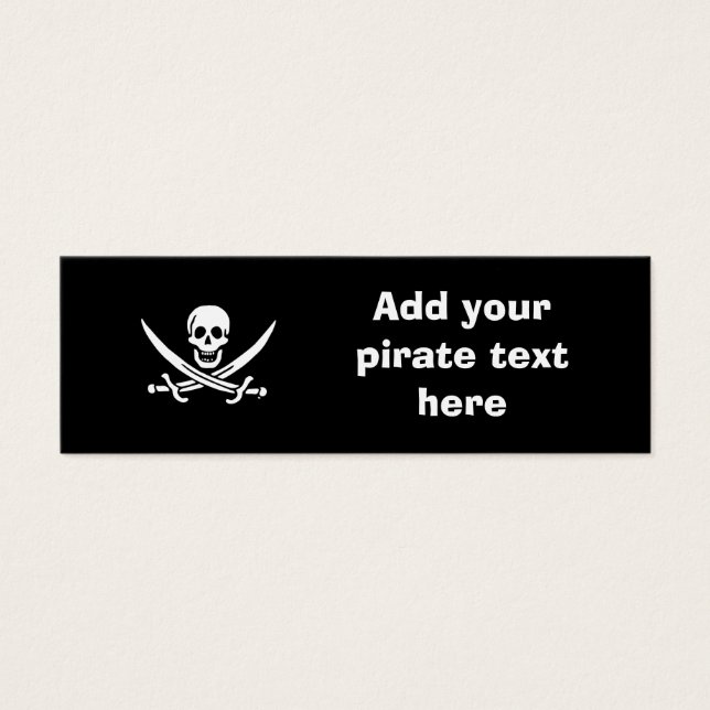 Bandera pirata de Jolly roger (Frente)