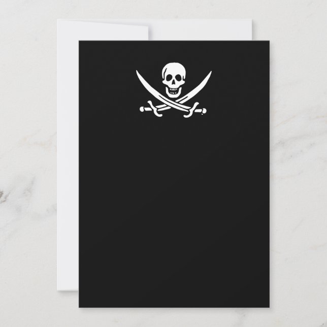 Bandera pirata de Jolly roger (Anverso)