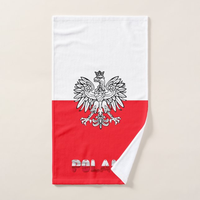 Bandera polaca (Toalla de mano)