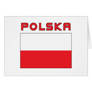 Bandera polaca con polska