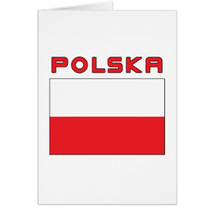 Bandera polaca con polska