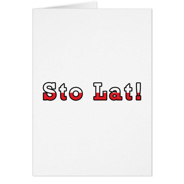 Bandera polaca Sto Lat (Frente)