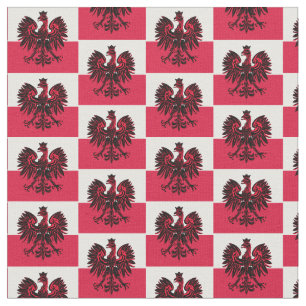 Bandera polaca y águila polaca, tela de moda/moda