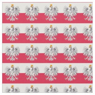 Bandera polaca y águila polaca, tela de moda/moda