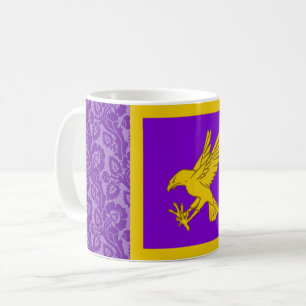 Bandera popular de Calontir taza de café
