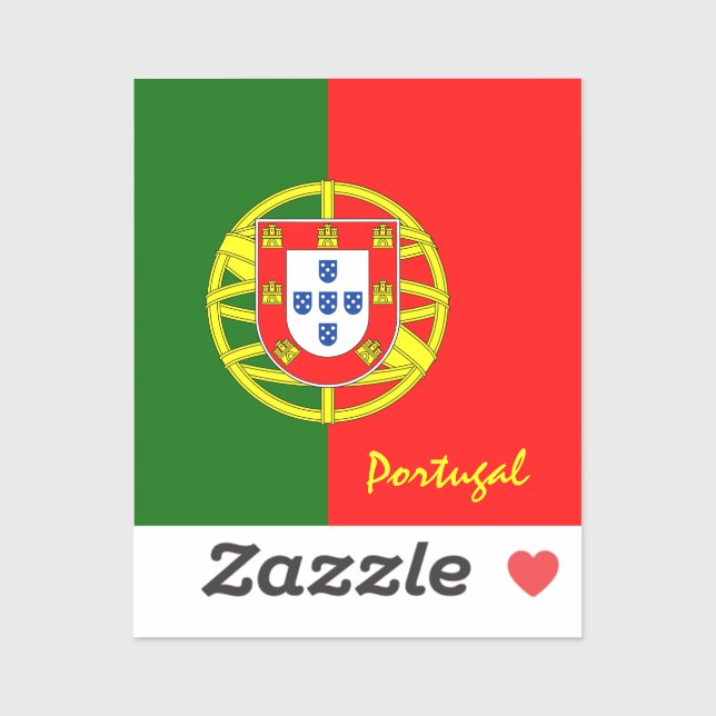 Bandera portuguesa, pegatinas portugueses, país/de (Hoja)