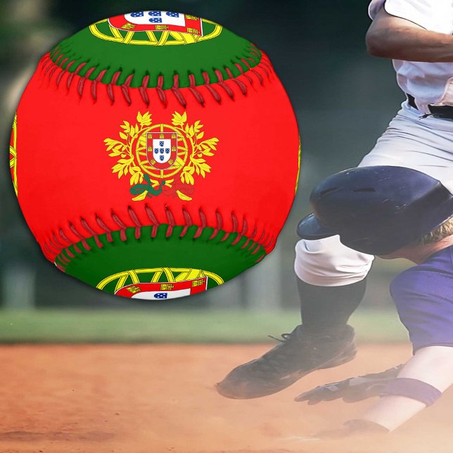 Bandera portuguesa y bolas de béisbol (Subido por el creador)