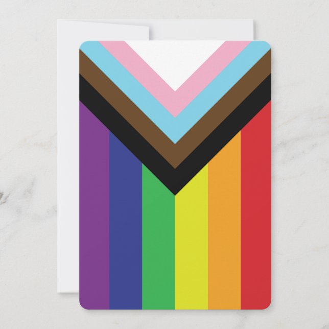 Bandera progresista LGBTQIA (Anverso)