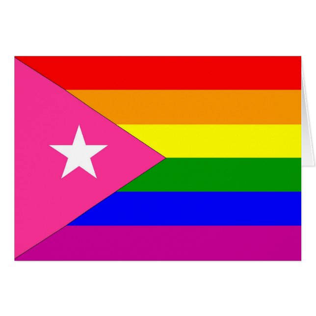 Bandera puertorriqueña del orgullo gay (Anverso (Horizontal))