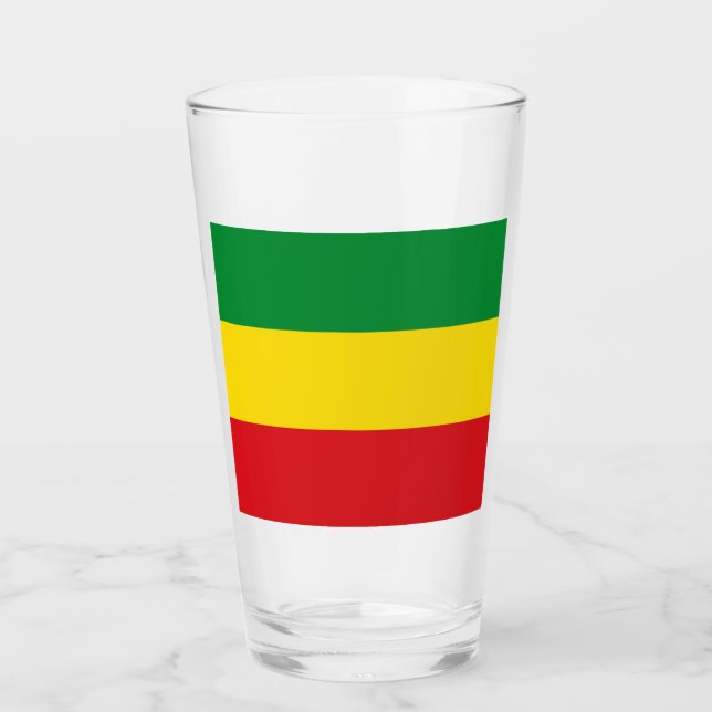 Bandera Rastafari Rasta Etíope (Anverso)