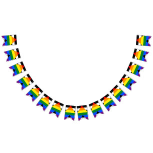 Bandera recta de la bandera del aliado de LGBT