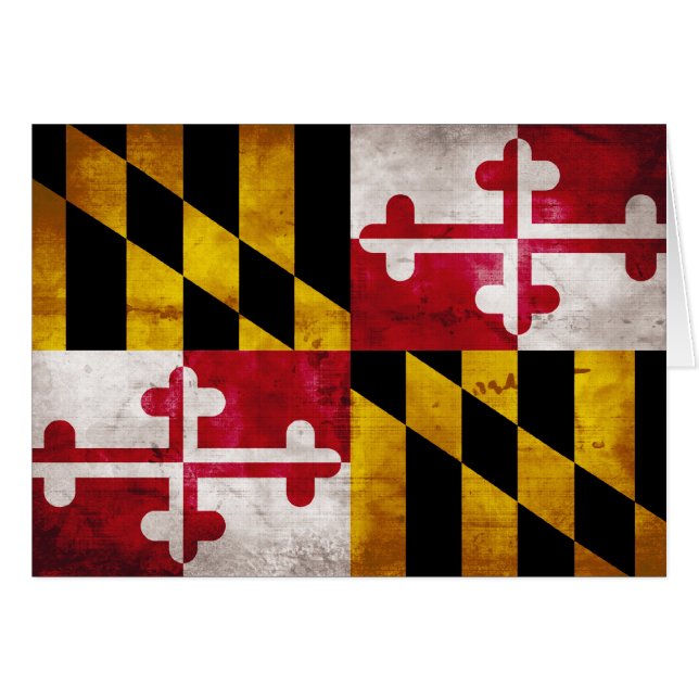 Bandera resistida de Maryland (Anverso (Horizontal))