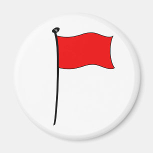 Bandera roja: imanes