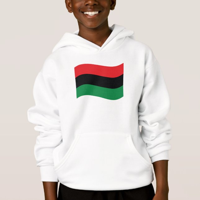 Bandera roja, negra y verde (Anverso)