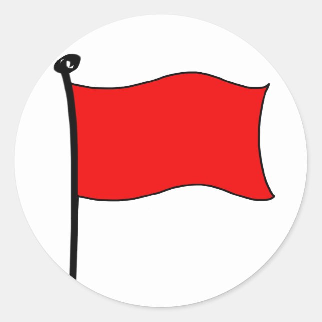 Bandera Roja: pegatinas (grandes) (Anverso)